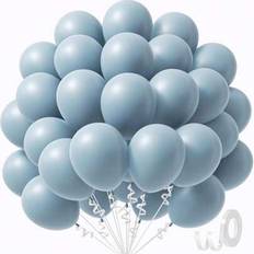 Blue Latex Balloons Shein Gray Blue Latex Balloons 10/20/30/40/50pcs