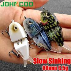 Fishing Equipment Shein Swimbaits 6cm 6.5g Slow Sinking Diving 2 Segment Fishing Lures