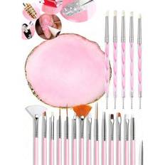 Shein Pink Nail Art Tool Set - 5 Mixed Color 2 Way
