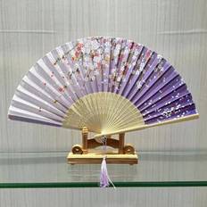 Fans Shein Folding Fan Classic Ink Plum Gradient Violet