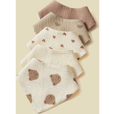 Drool Bibs Shein 5pcs Set Cotton Baby Bibs Soft Gauze Triangle Drool Bandana