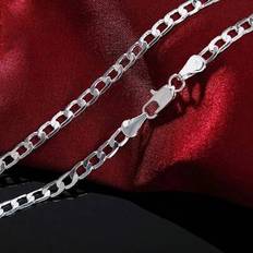Shein Elegant 16-30 Inch 925 Silver Chain Necklace - Silver
