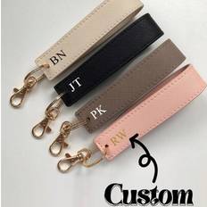 Shein Custom PU Leather Keychain With Ring - Christ