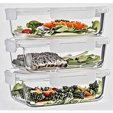 Shein Glass Meal Prep Containers With Lids Set Of 3 Food Container