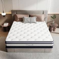 Beds & Mattresses Shein 11 Inch Pocket Sprung Mattress With Breathable Foam Coil Spring Matress