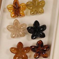 Hair Products Shein Acrylic Small Flower Hair Claw Clips 6 Pcs