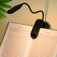 Shein Portable Yellow Light Reading Book Light With Clip Table Lamp