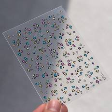 Nail Decoration & Nail Stickers Shein 3D New Leopard Print Stickers For Nails - Corlorful