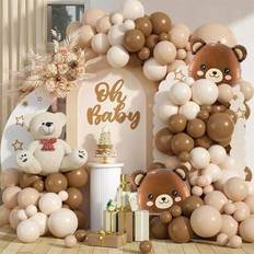 Balloon Arches Shein Brown Nude Sand White Neutral Thickening Latex Balloon Garland Arch Kit