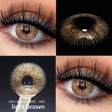 Contact Lenses on sale Shein Grey Brown Colored Contact Lenses 2pcs