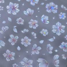 Nail Decoration & Nail Stickers on sale Shein 5D Frozen Flower Nail Art Stickers - Summer Pink