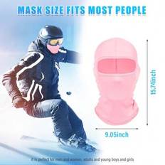 Pink - Sportswear Garment Balaclavas Shein Balaclava Ski Mask For Men And Women - Pink