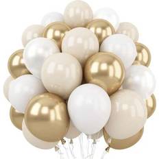 Balloon Arches Shein White And Gold Party Wreath Arch Balloon Kit 30/50/70pcs