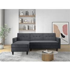 Hörnsoffor - Trä Loft24 Bäddsoffa Hartford II 213 x 153 x 82 cm Soffa