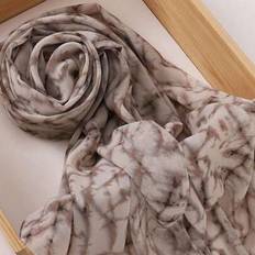 Tie Dye Accessories Shein Women Tie-Dye Scarf Chiffon Hijab Printed Headscarf - Winter Fall