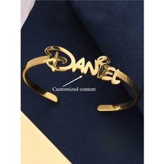 Titanium Bracelets Shein Customized Adjustable Stainless Steel Bangle Bracelet - Personalized Engraved Name