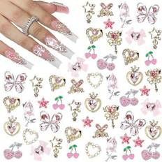 Y2K Nail Art Decorations - 3D Hearts