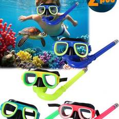 Diving & Snorkeling Shein 2pcs Children Swimming Snorkel Set