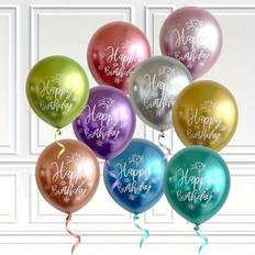Shein 12-Inch Chrome Metallic Latex Balloons 10pcs