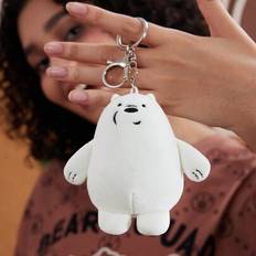 Silver Keychains Shein Cartoon White Bear Keychain Bag Charm