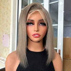 Hair Products Shein Ash Blonde Bob Lace Front Wig 13x4