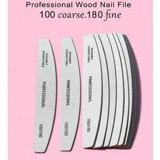 Shein 1pcs Professional Half-Moon Wood Chip File Simple Nail File True Nail Chip Thin File Nail Manicure Manicure Type Polishing Nail File 1-pack