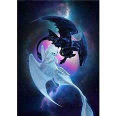 Diamond Paintings Shein 5D Diamond Painting Kit Double Dragon Yin Yang