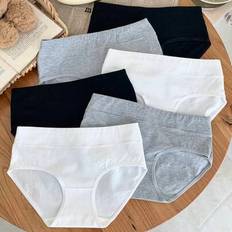 Shein Tween Girls Minimalist Breathable Soft High Waist Triangular Panties