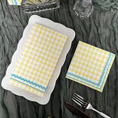 Yellow Paper Napkins Shein Printed Paper Napkin 16pcs Disposable 3-Ply
