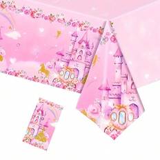 Shein Princess Castle Theme Tablecloth 137 x 274 cm