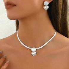 Women Jewellery Sets on sale Shein Elegant Necklace Earrings Jewelry Set - Women's