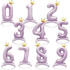 Foil Balloons Shein 42-Inch Purple Crown Number Foil Balloon