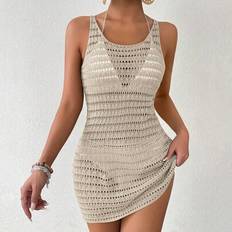 Stretch Swimsuit Cover-Ups & Sarong Wraps Shein Swim Vcay Women Beach Cover Up For Vacation