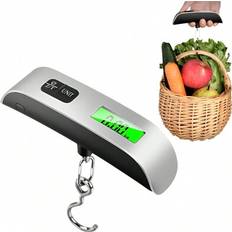 Luggage Scales Shein Portable Scale Digital LCD Display Electronic Luggage Hanging 110lb