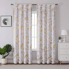 Curtains & Accessories Shein 2 Pieces Set Of High-Precision Gold-Plated Blackout Curtains