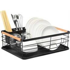 Dish Drainers on sale Shein Rack With Removable Drip Tray - Large Space Dish Drainer