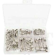 Brooches Shein Silver Plated Nickel Safe Locking Brooch Pin Set - Small Grid Box