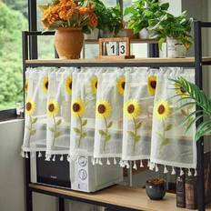 Valances Shein Casual & Fresh Floral Printed Valance Curtain 1pc