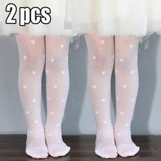 Pantyhoses Children's Clothing on sale Shein Baby Girls High Elasticity Heart-Shaped Thin Pantyhose - Worn