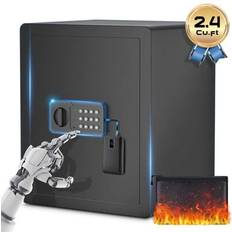 Security Shein 1.53CUB Home Safes With Fireproof Waterproof Document Bag
