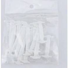 Shein 16 Pcs Pack White Silicone No Tie Shoe Laces