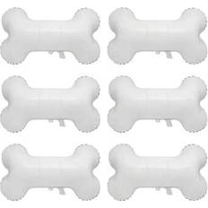 Animal & Character Balloons Shein 6pcs White Dog Bone-Shaped Foil Balloon