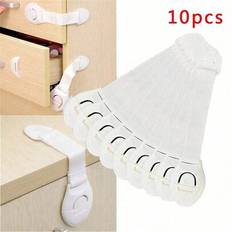 Shein 10pcs White Kids Safety Cabinet Locks