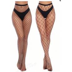 Tights Shein Women High Waist Tights Fishnet Stockings - Thigh High Pantyhose