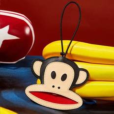 Black Luggage Tags Shein Cute Monkey Print PU Leather Collage Luggage Tag