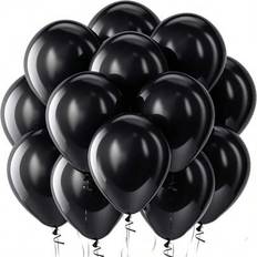 Latex Balloons Shein 12 Inch Black Round Helium Latex Party Balloons