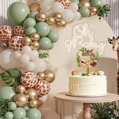 Green Balloons Shein Jungle Balloon Garland Arch Kit 137pcs Sage Green