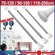 Shower Curtain Rods Shein Heavy Duty Extendable Telescopic Shower Curtain Pole Rail Rod