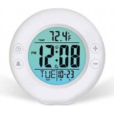 Alarm Clocks Shein Digital Color Fade Alarm Clock White