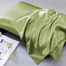 Green Pillow Cases Shein 2 Pcs Matcha Silky Satin Pillowcase Set Of 2 Pillow Case Green